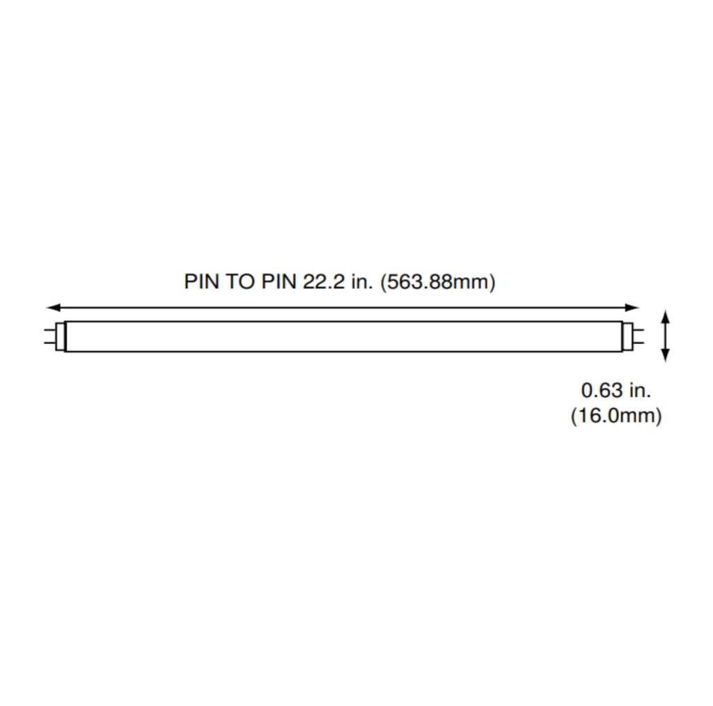 24 Inch 24W 4100K Cool White T5 Fluorescent Bulb Pack of 10 Z606156