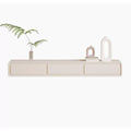 Cream White Floating TV Stand with Drawers G80347