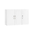 White 3-Door Bathroom Wall Cabinet A589