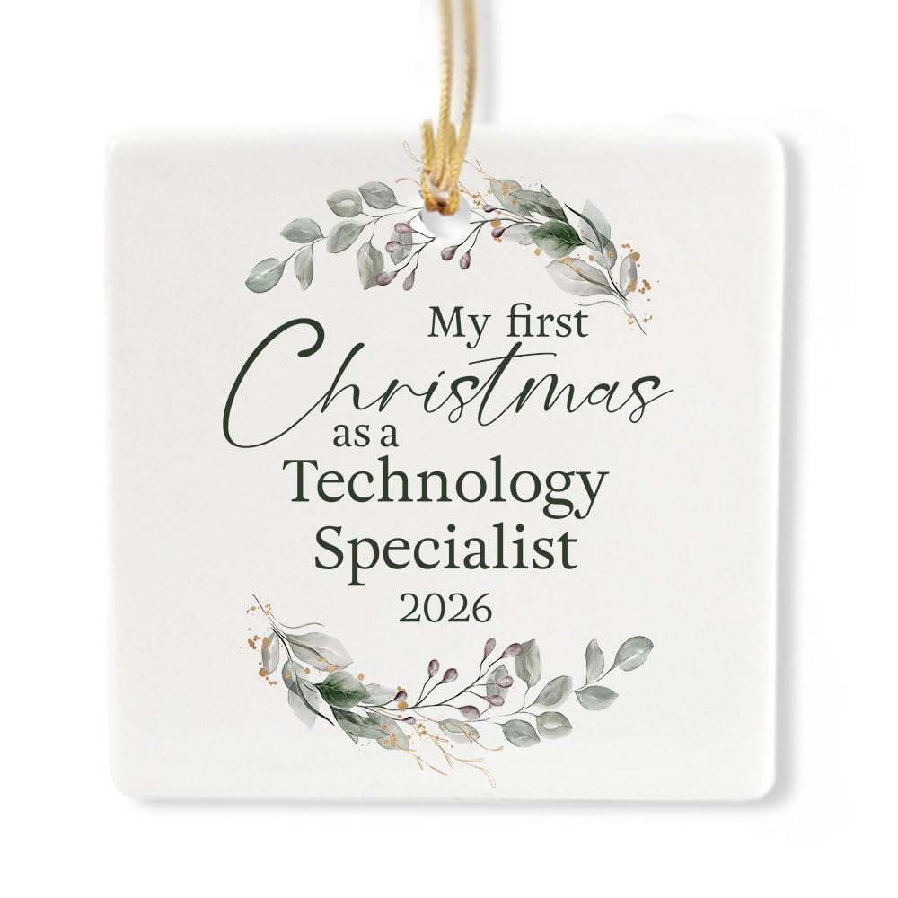 Ceramic 3-inch Square-Shaped Ornament H5536
