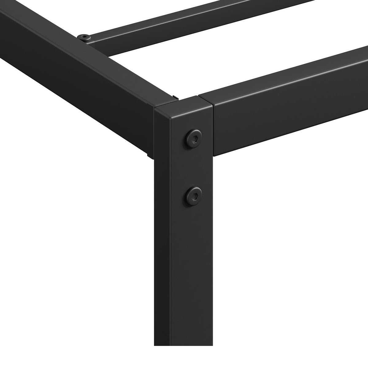 Black Metal Platform Bed Frame W344