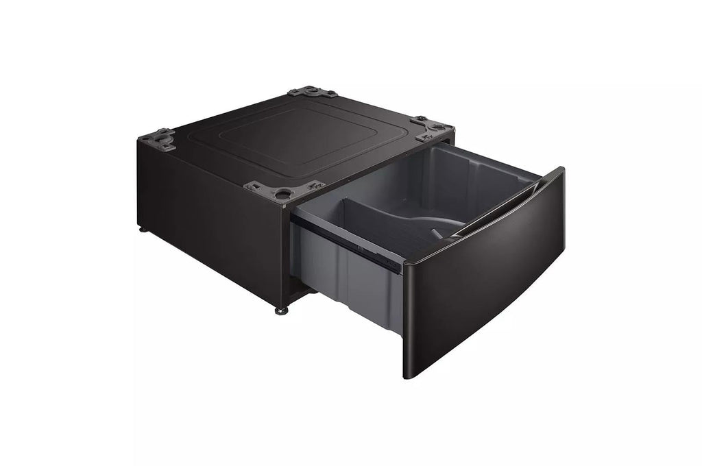 29 in. Laundry Pedestal with Storage Drawer in Black Steel M700210