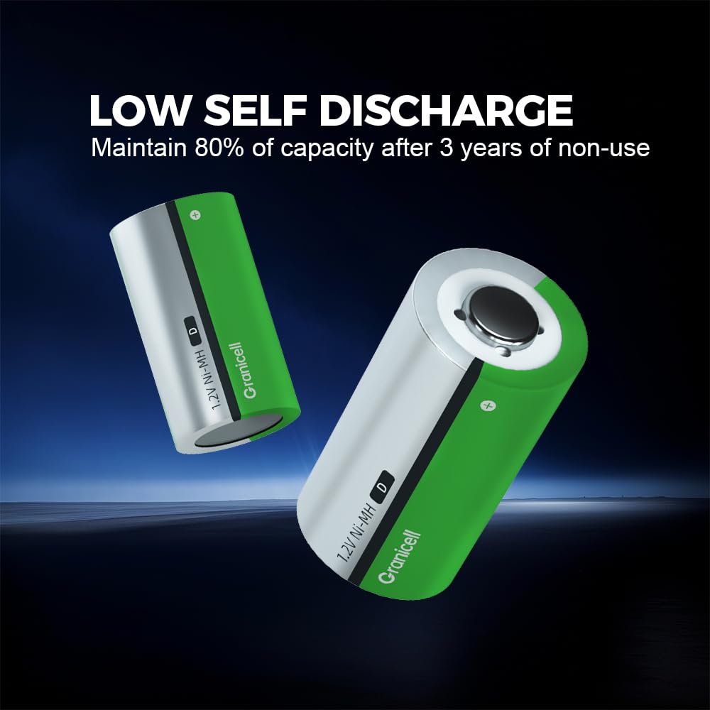 4-Pack D Rechargeable NiMH Batteries G646054