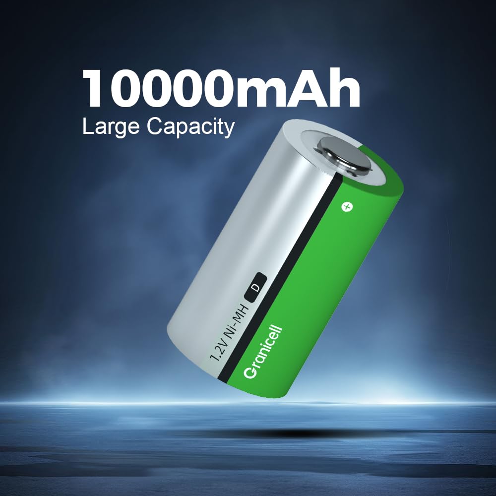 4-Pack D Rechargeable NiMH Batteries G646054