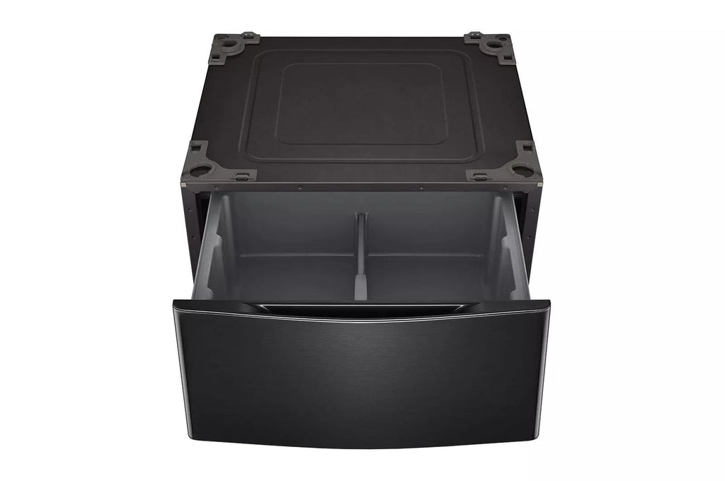 29 in. Laundry Pedestal with Storage Drawer in Black Steel M700210