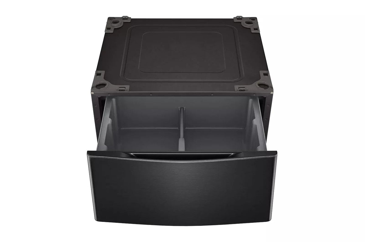29 in. Laundry Pedestal with Storage Drawer in Black Steel M700210