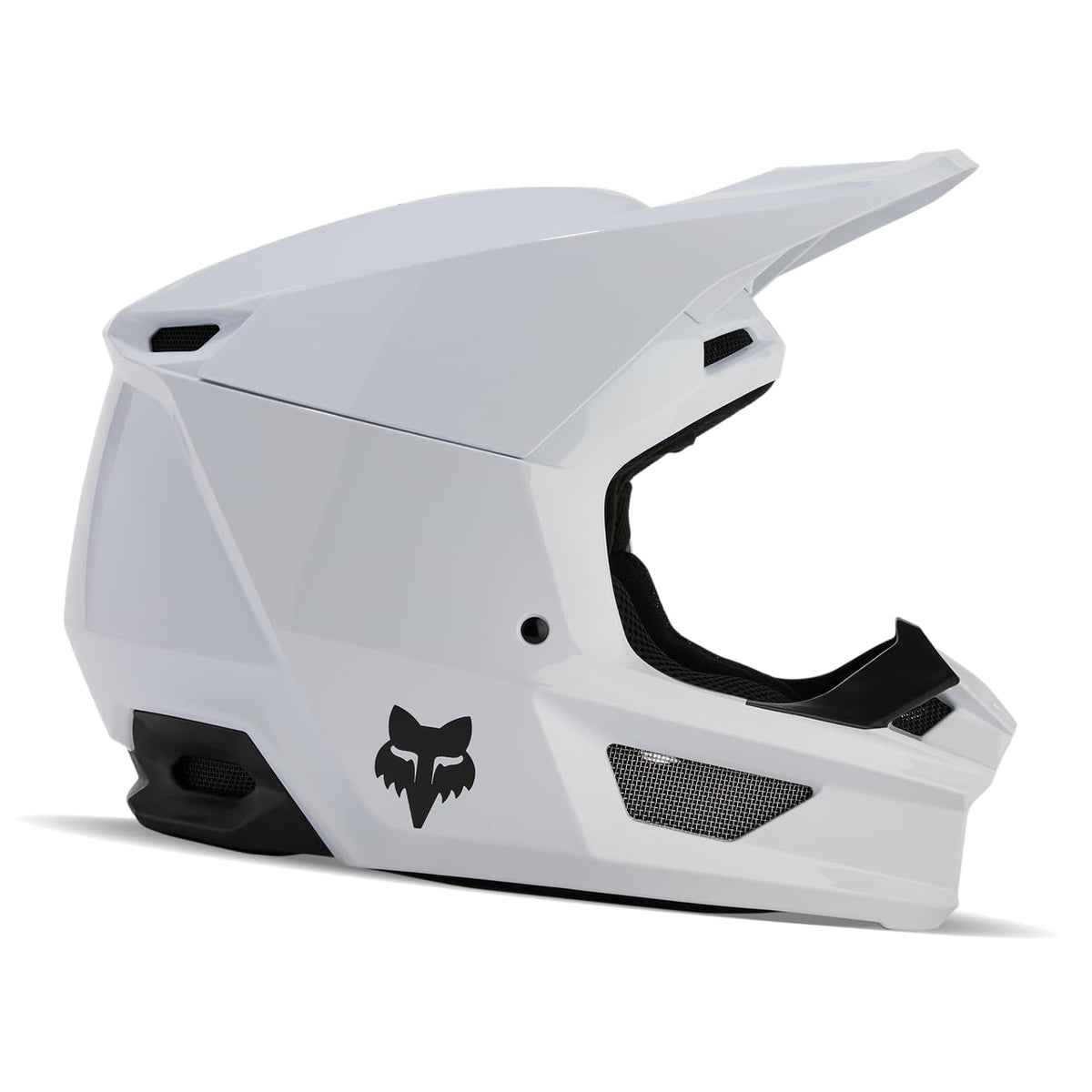 Matte White Motocross Helmet O276