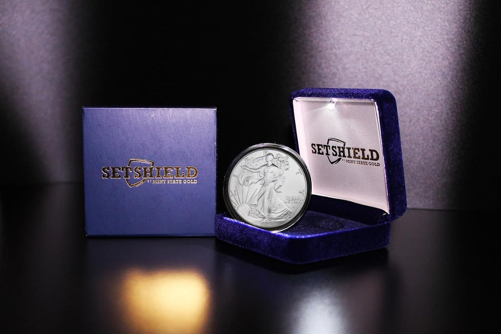 1 oz American Silver Eagle Coin with LED Presentation Box D614139