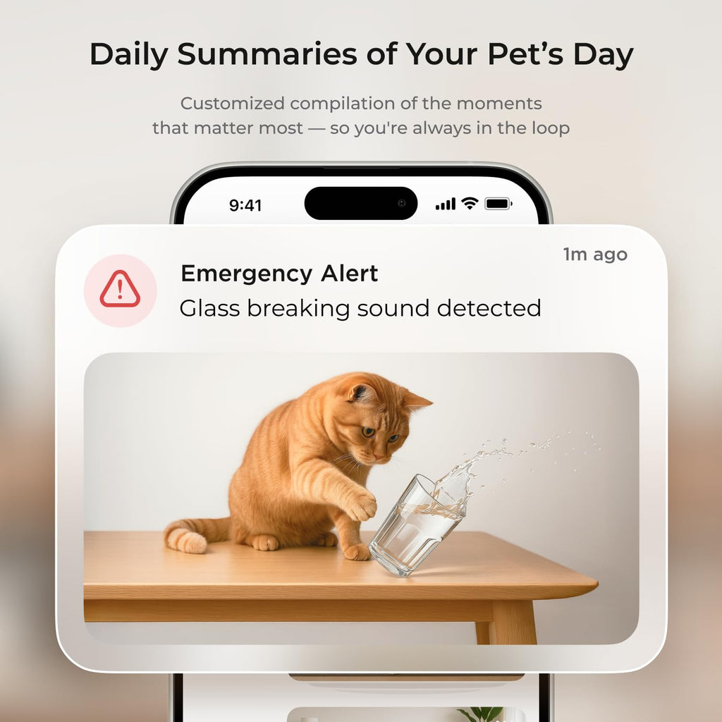 Wi-Fi Pan-Tilt Pet Camera D37095