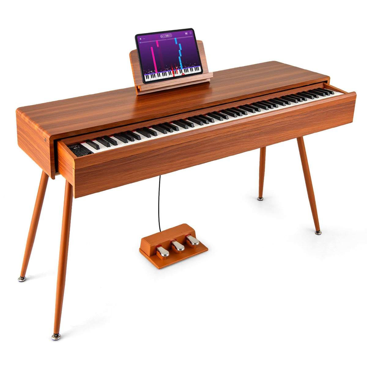 88 Key Weighted Digital Piano with Triple Pedals J121