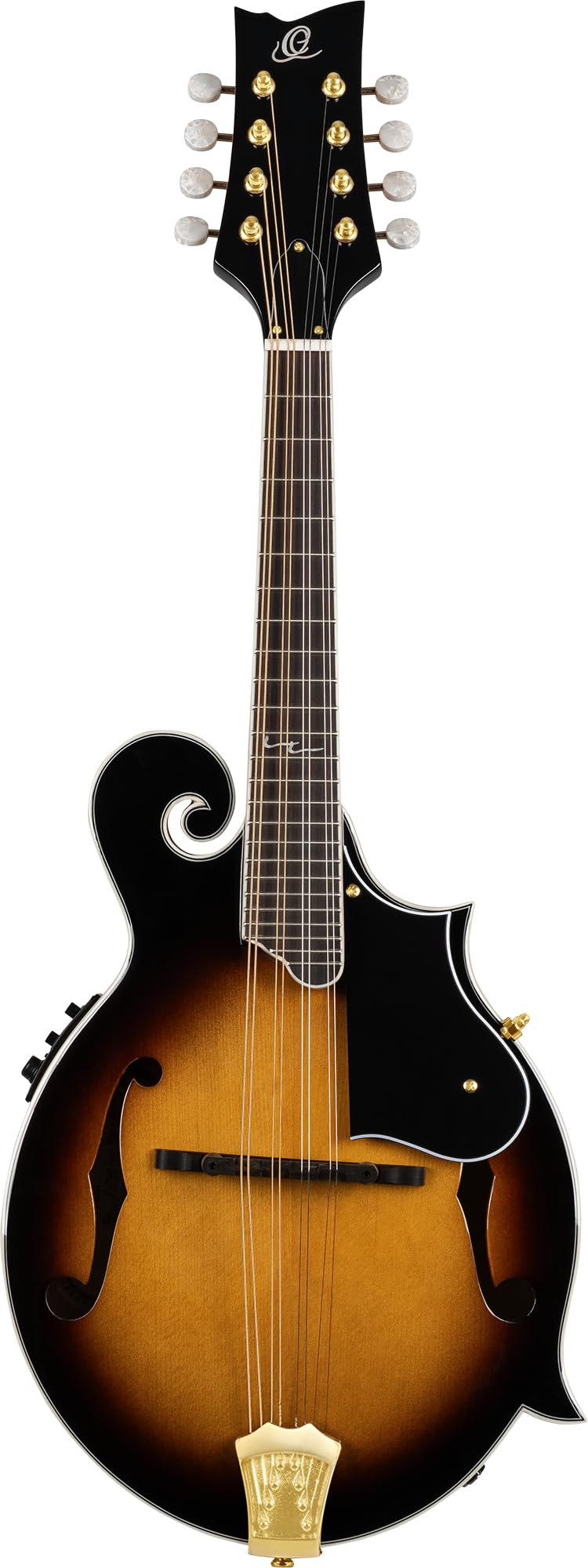 Solid Top F-Style Acoustic-Electric Mandolin Tobacco Sunburst D4619