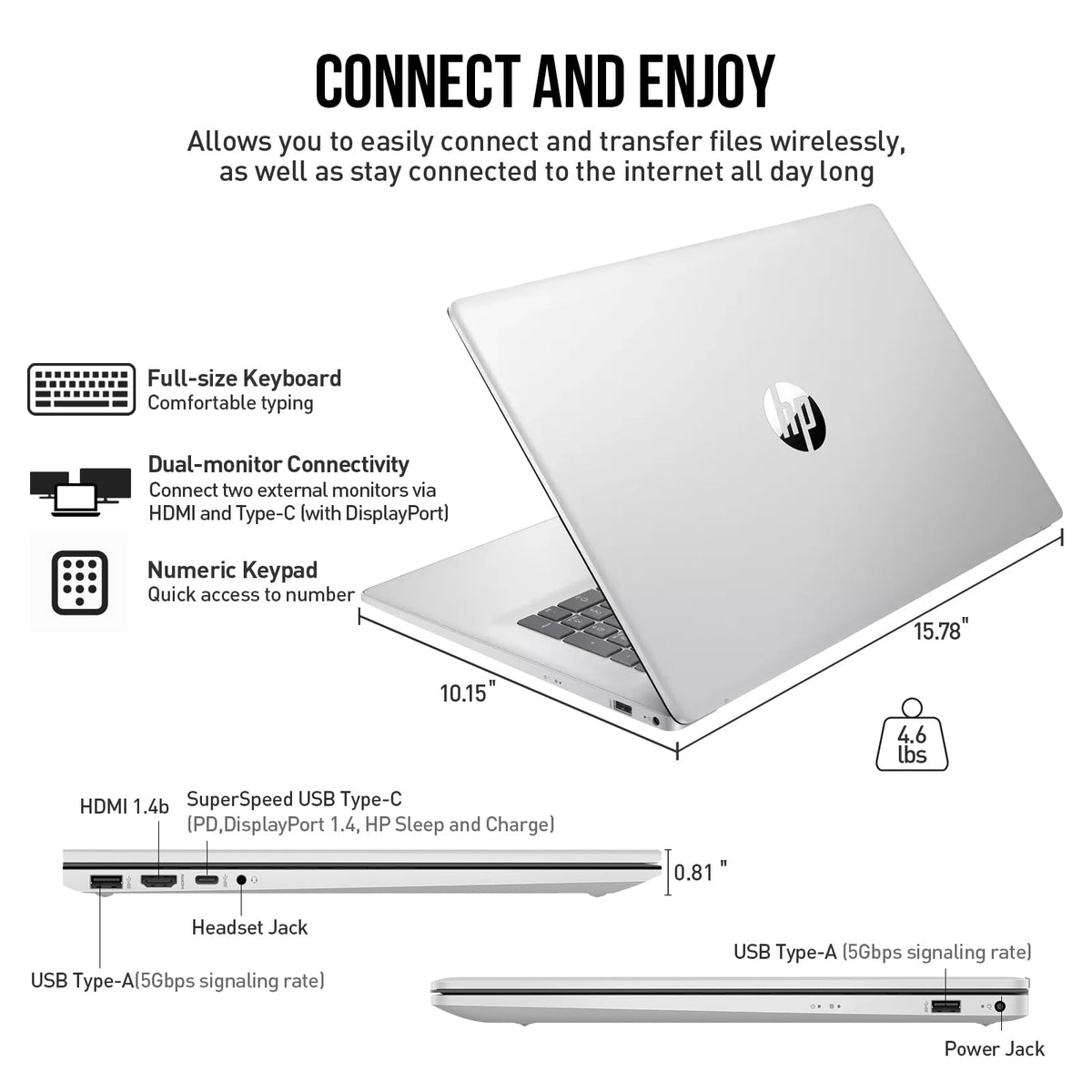 17 Inch Intel Core 7 Windows 11 Pro Laptop E3884