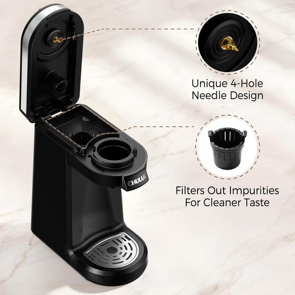 Single Serve Coffee Maker Black M353529