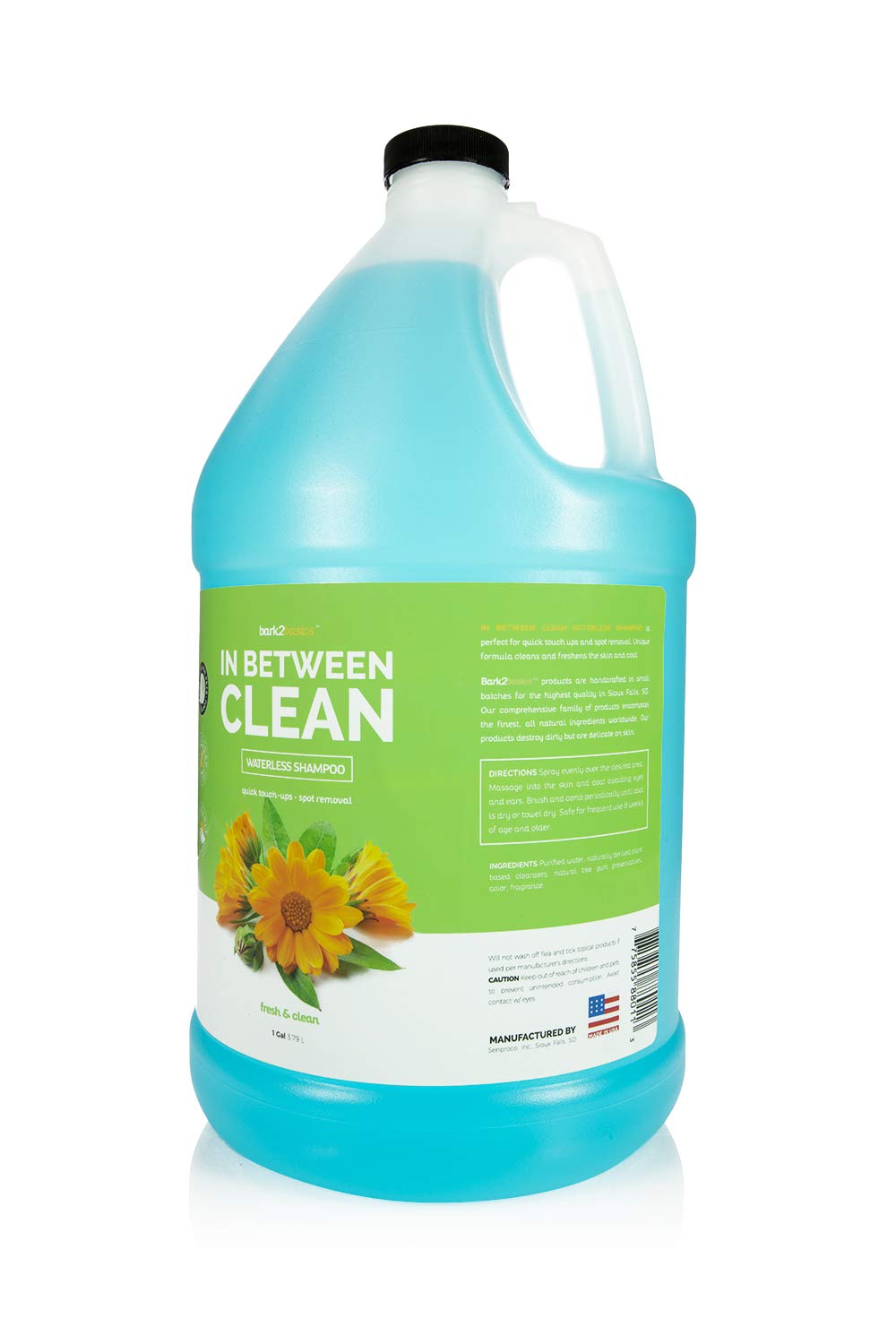 Waterless Dry Dog Shampoo, No Rinse, 1 Gallon J62271