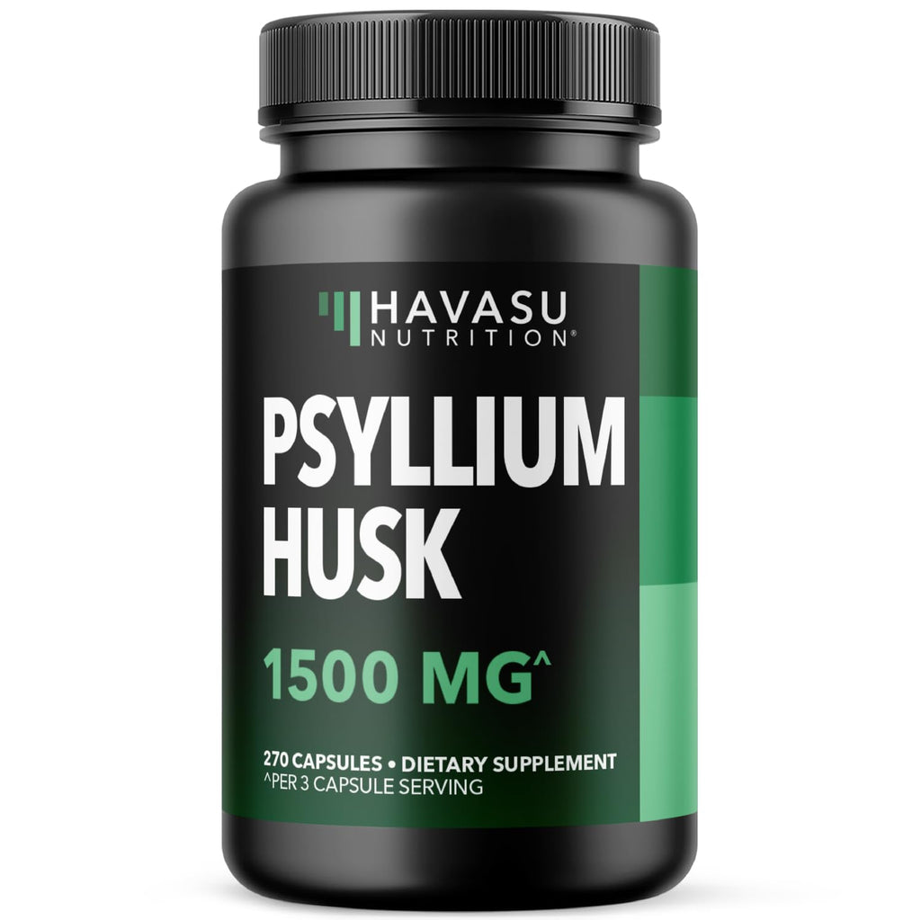 Vegan Psyllium Husk Fiber Capsules 270 Pills C153