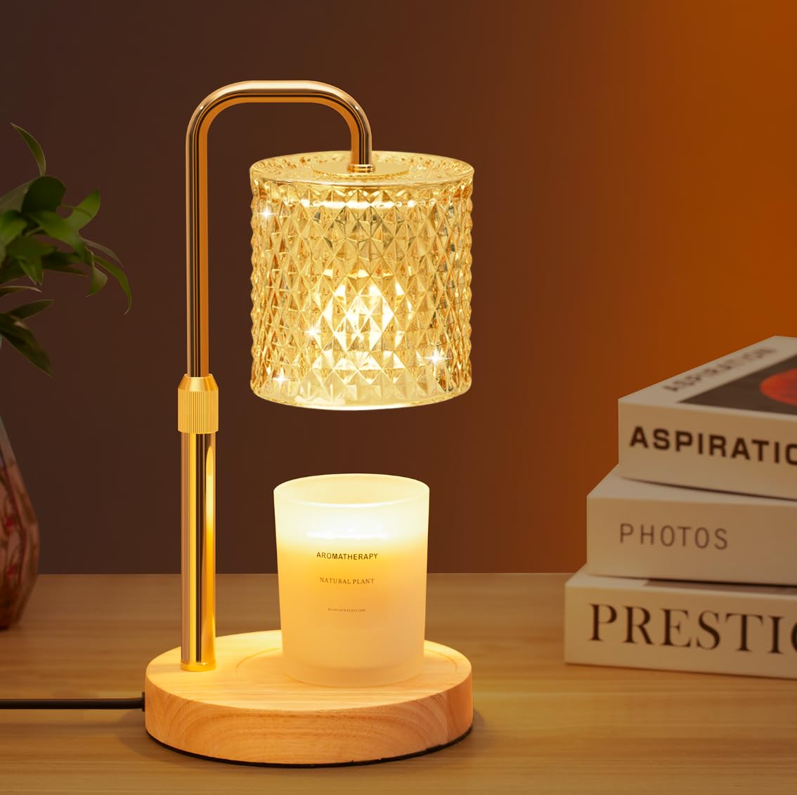 Dimmable Candle Warmer Lamp with Timer J77904