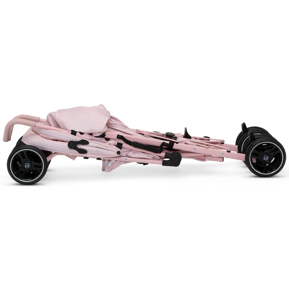 Lightweight Stroller with Recline, Compact Fold & Removable Parent Organizer, Pink Stripes E566035