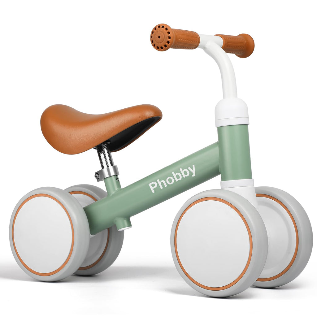 Green Adjustable Baby Balance Bike Y4637