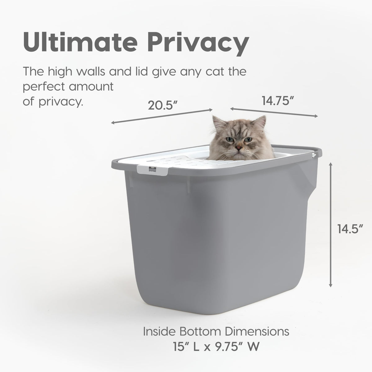 Large Top Entry Hooded Cat Litter Box J264