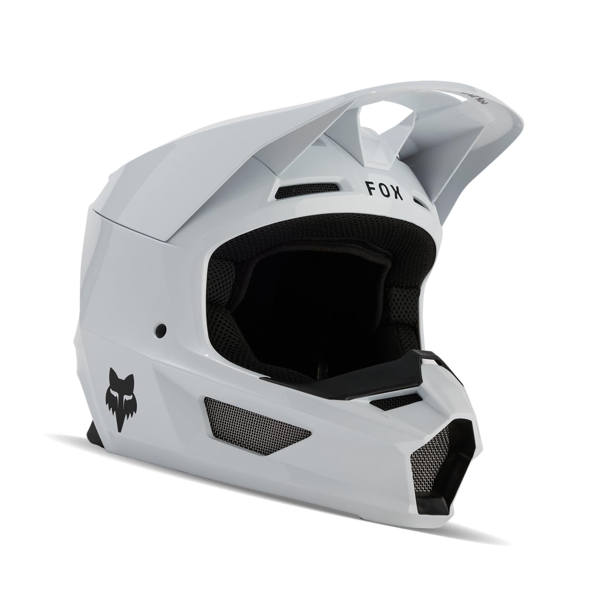 Matte White Motocross Helmet O276