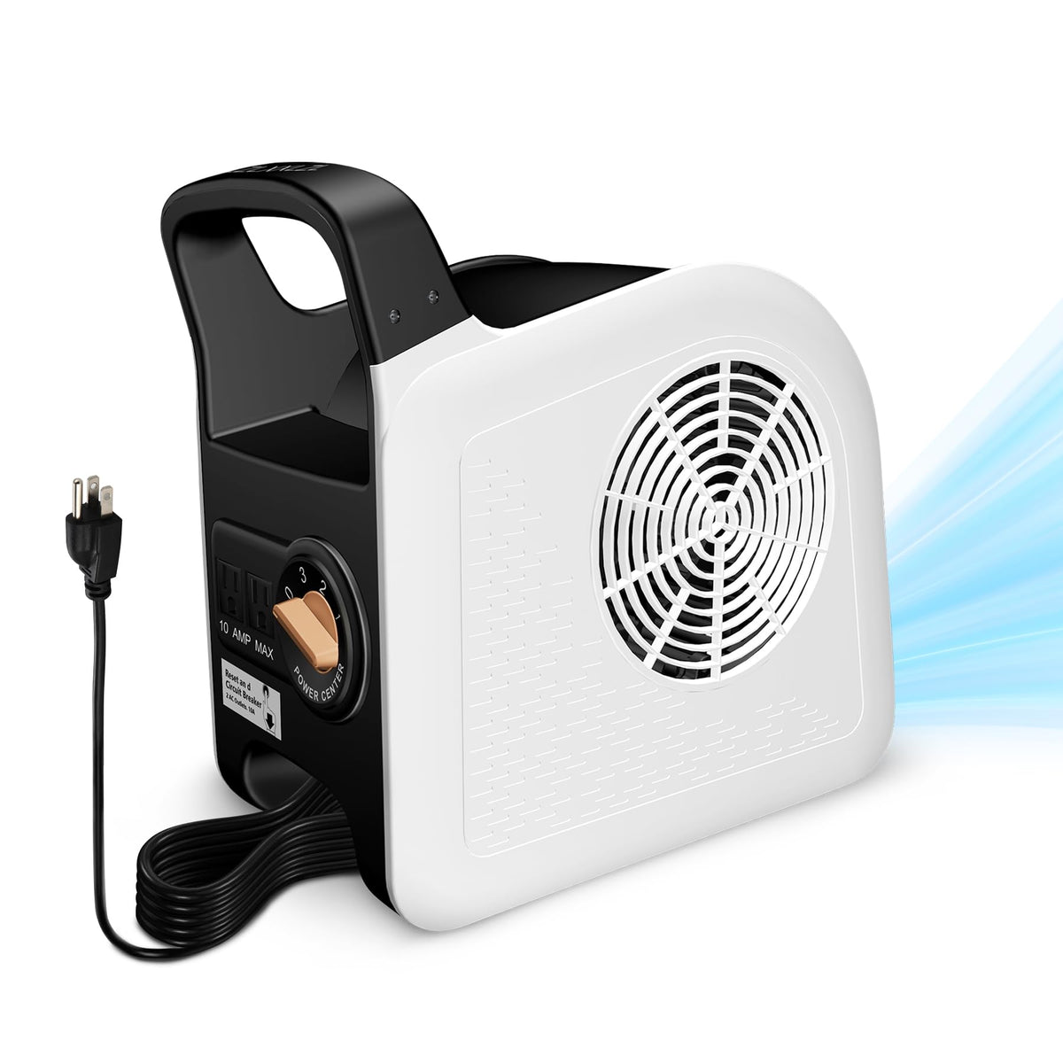 3 Speeds Portable Utility Air Mover Blower Fan E513384