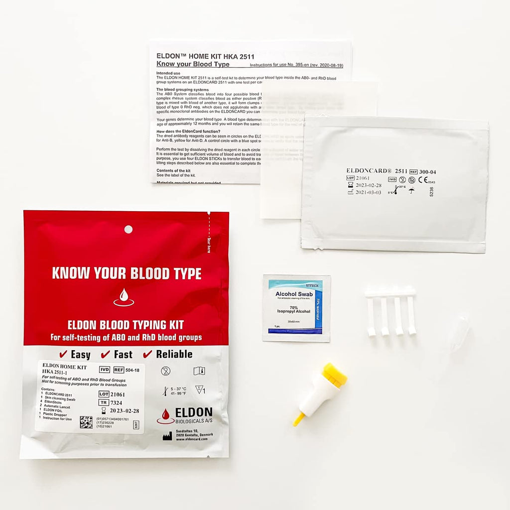 Home Blood Typing Kit K12562
