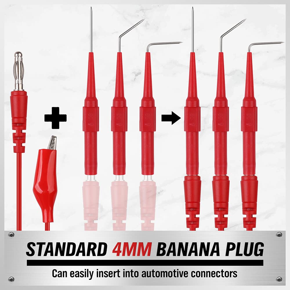 22-Piece Back Probe Kit with Test Leads and Alligator Clips Y978