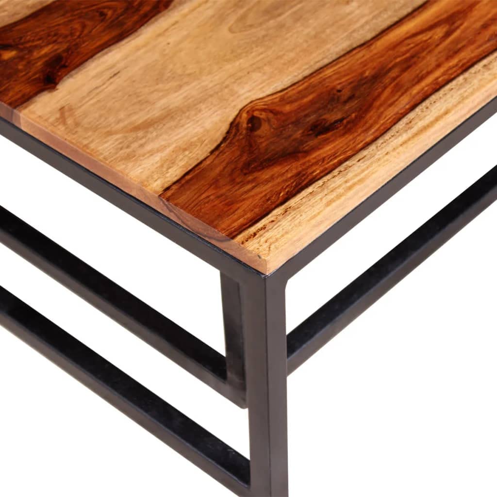 Two Piece Solid Sheesham Wood Nesting Coffee Table Set S212996