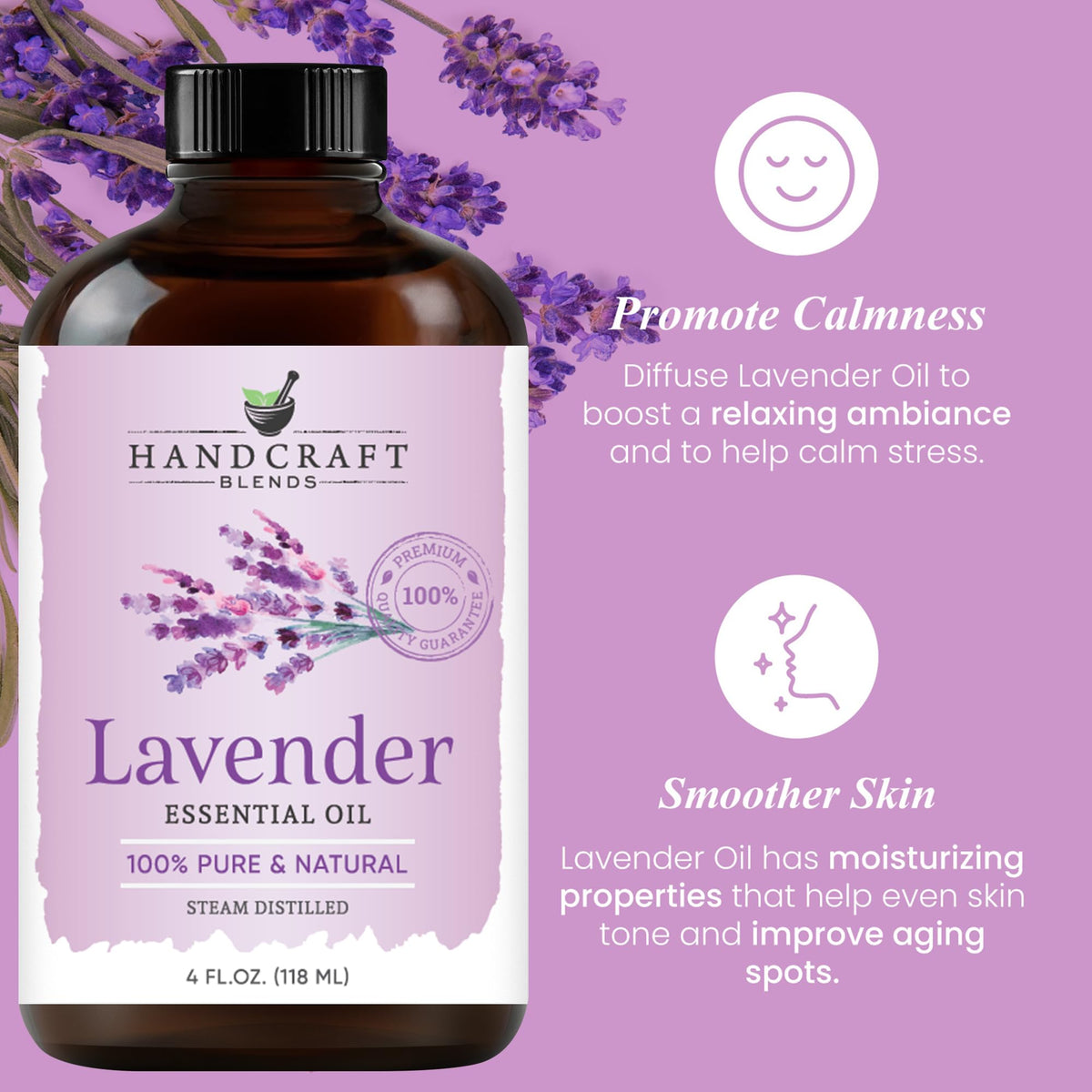 Lavender and Lemon Essential Oils 2 x 4 Fl Oz W26459