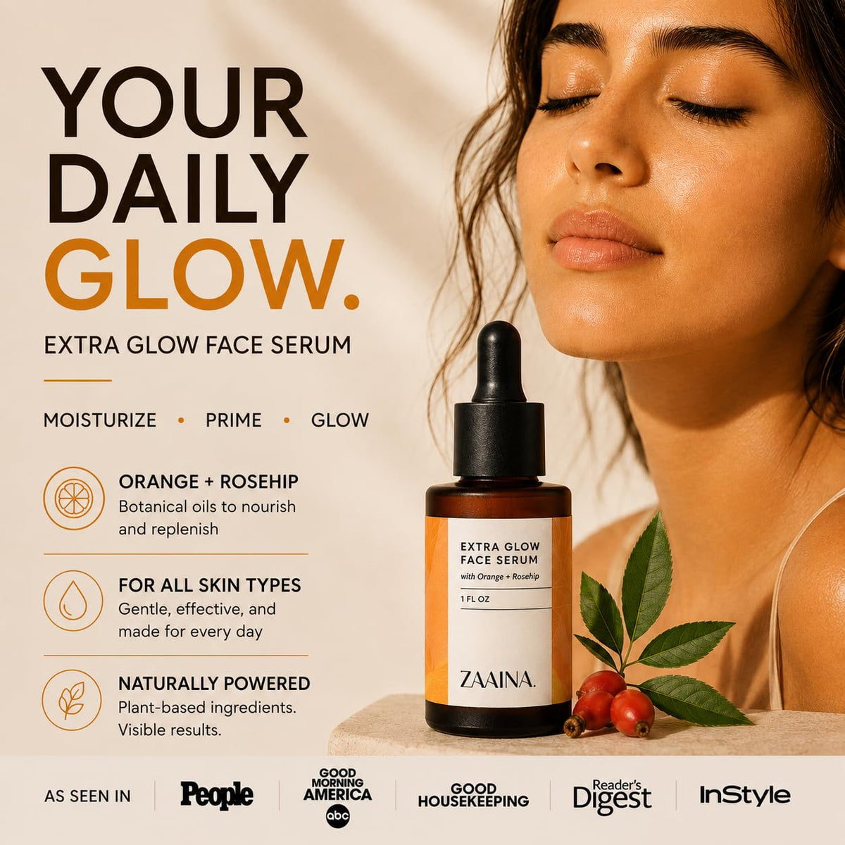 Extra Glow Face Oil Serum 1 oz C302913