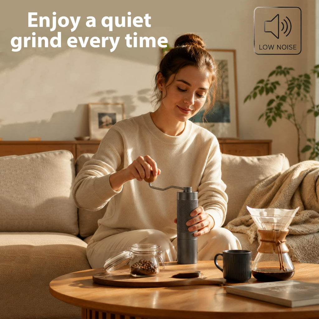 Manual Stainless Steel Conical Burr Coffee Grinder R24304