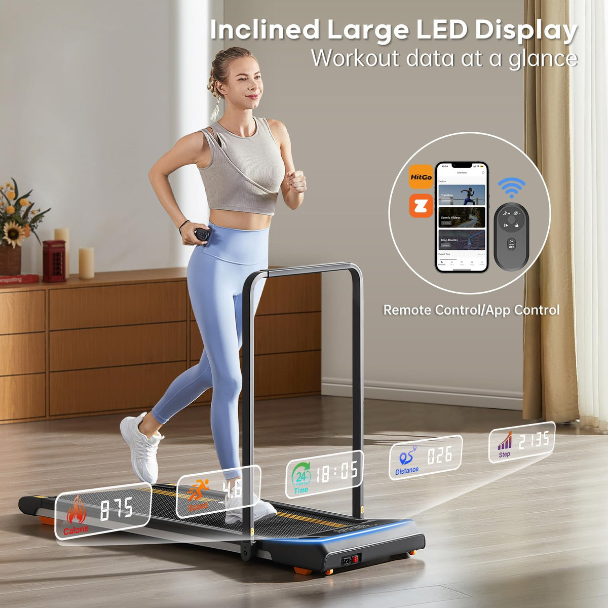 Under Desk Treadmill with LED Display M9431