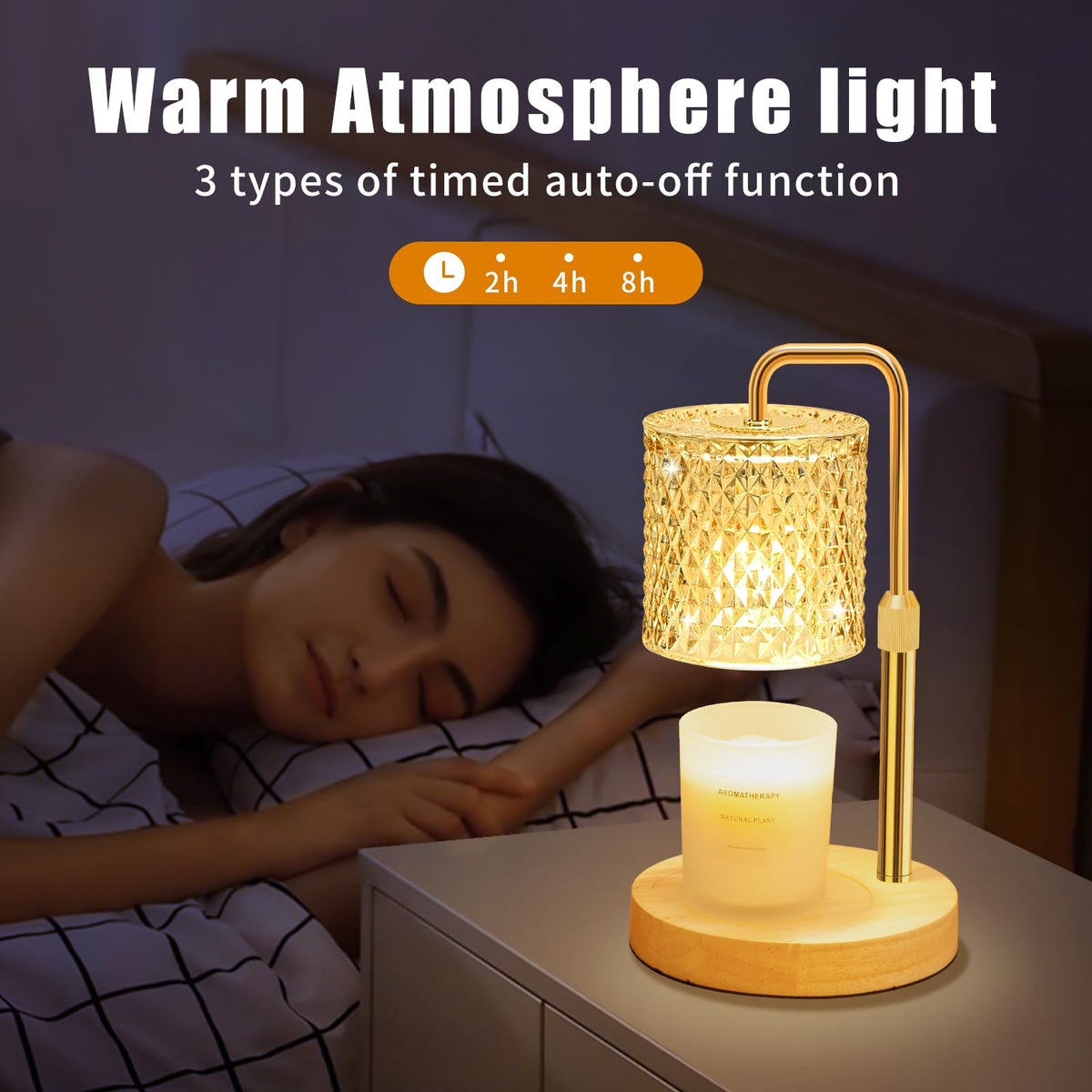 Dimmable Candle Warmer Lamp with Timer J77904