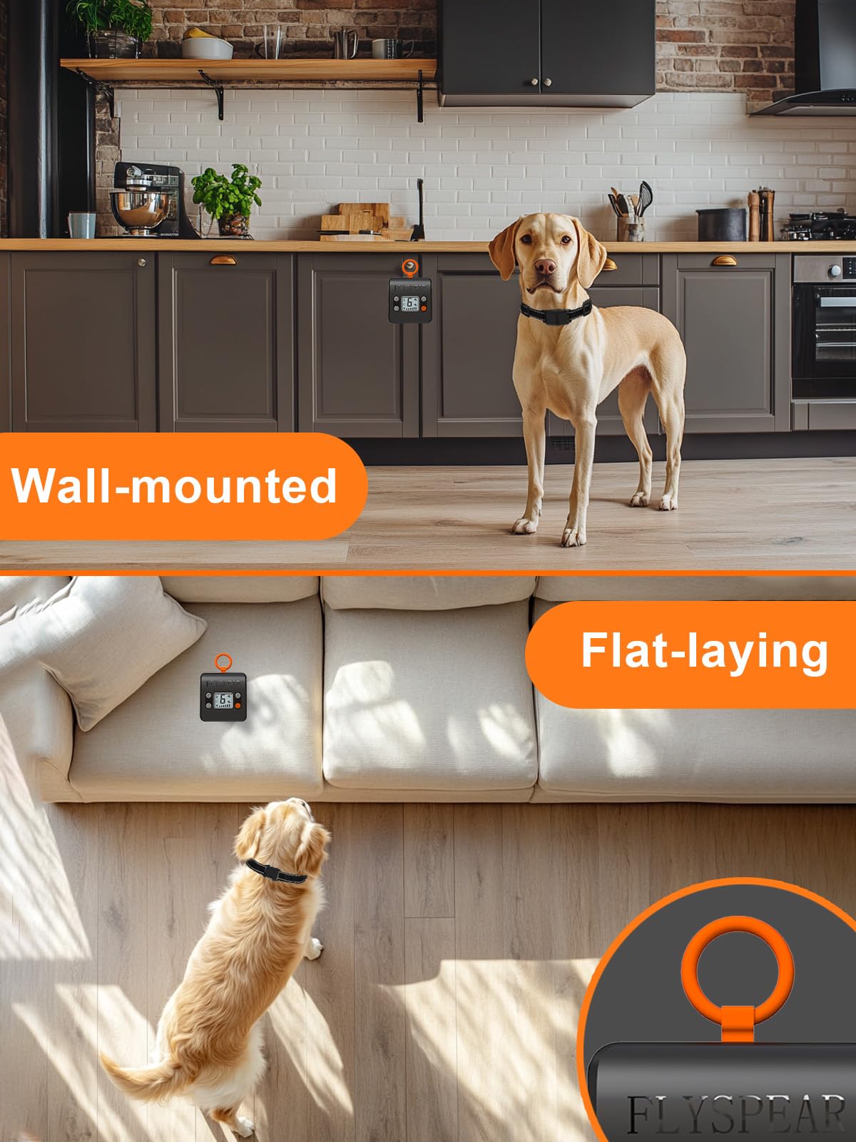 Wireless Rechargeable Indoor Pet Barrier with 6 Adjustable Range J147114