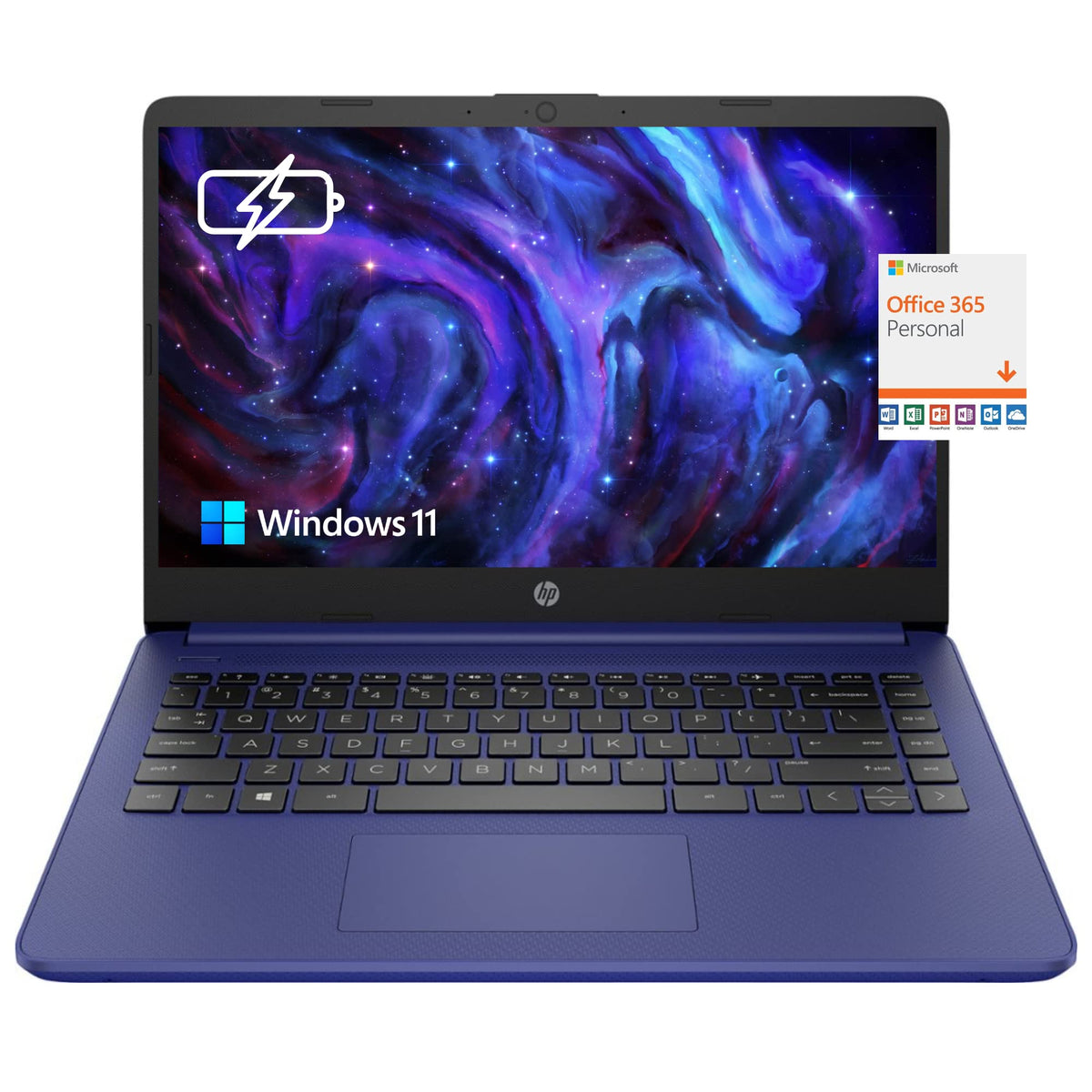 14" HD Laptop, Intel Celeron, 4GB Memory, 64GB eMMC, Blue Q94237