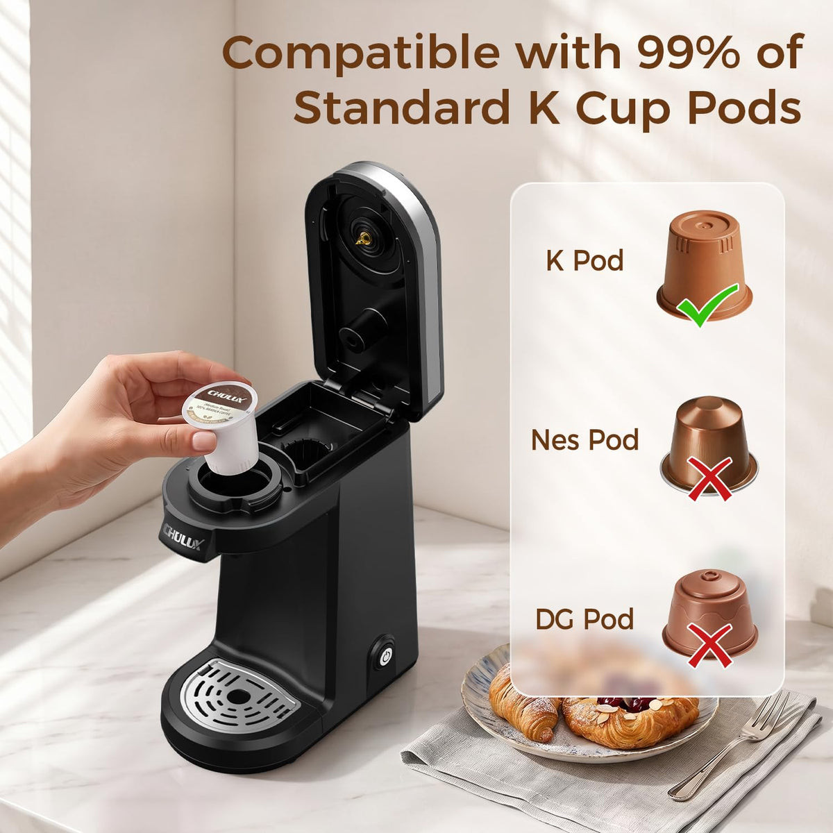 Single Serve Coffee Maker Black M353529