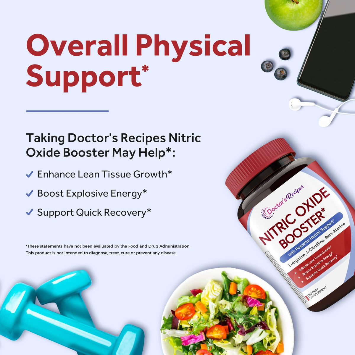 Nitric Oxide Booster 1380 mg 60 Vegan Caps C600498