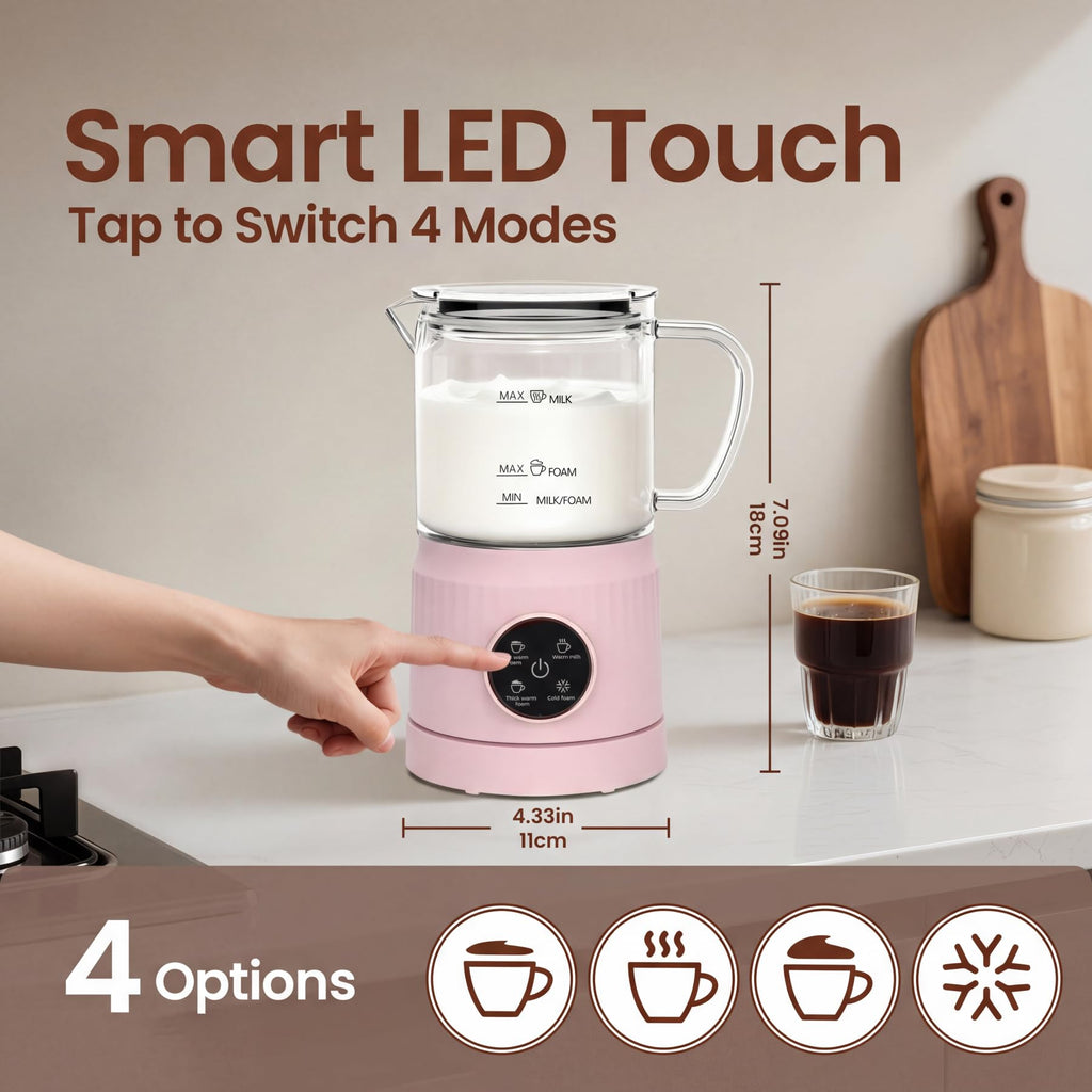 4-in-1 Electric Milk Frother and Steamer S848