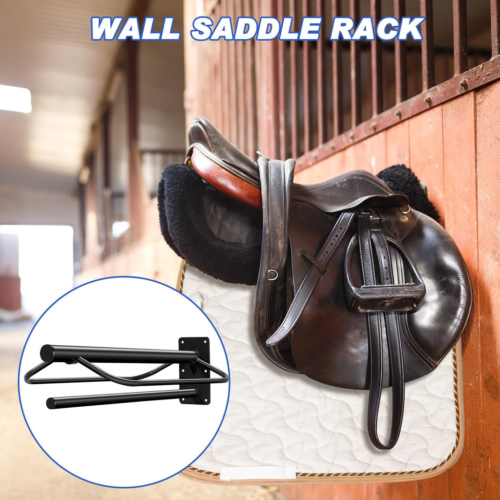 6 Pcs Wall Mount Saddle Rack with Pad Bar A201673