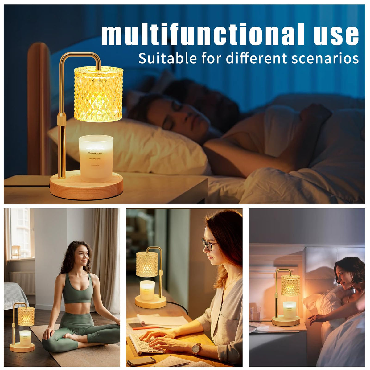 Dimmable Candle Warmer Lamp with Timer J77904