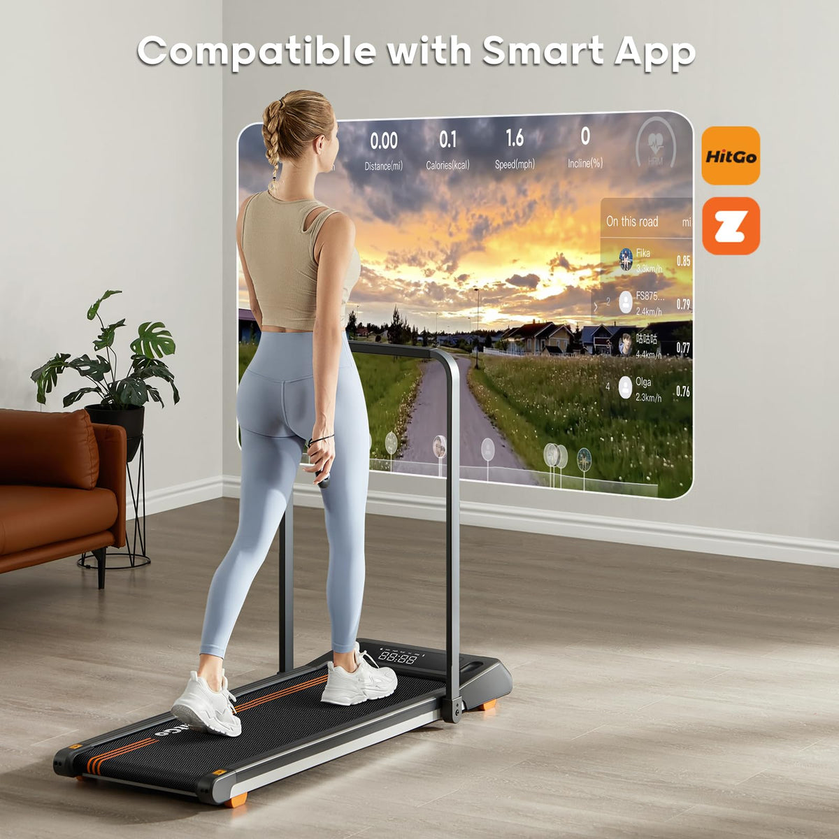 Under Desk Treadmill with LED Display M9431
