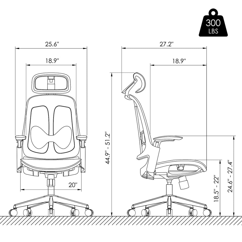 Leather Ergonomic Office Chair with Footrest Q70204