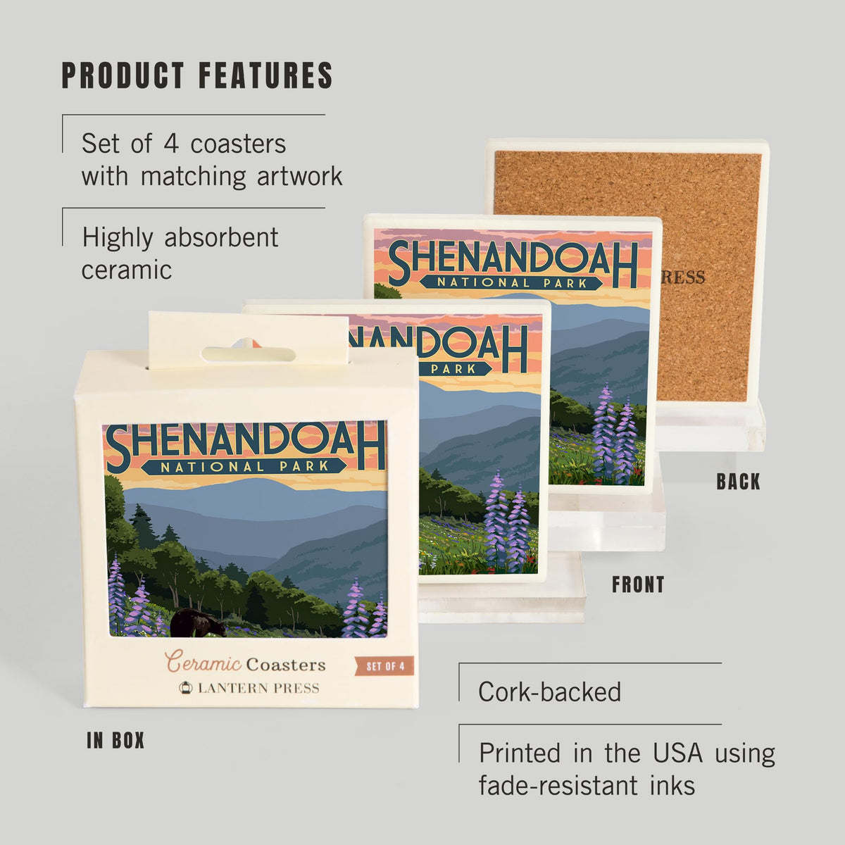 Ceramic Coasters Set of 4 M862457