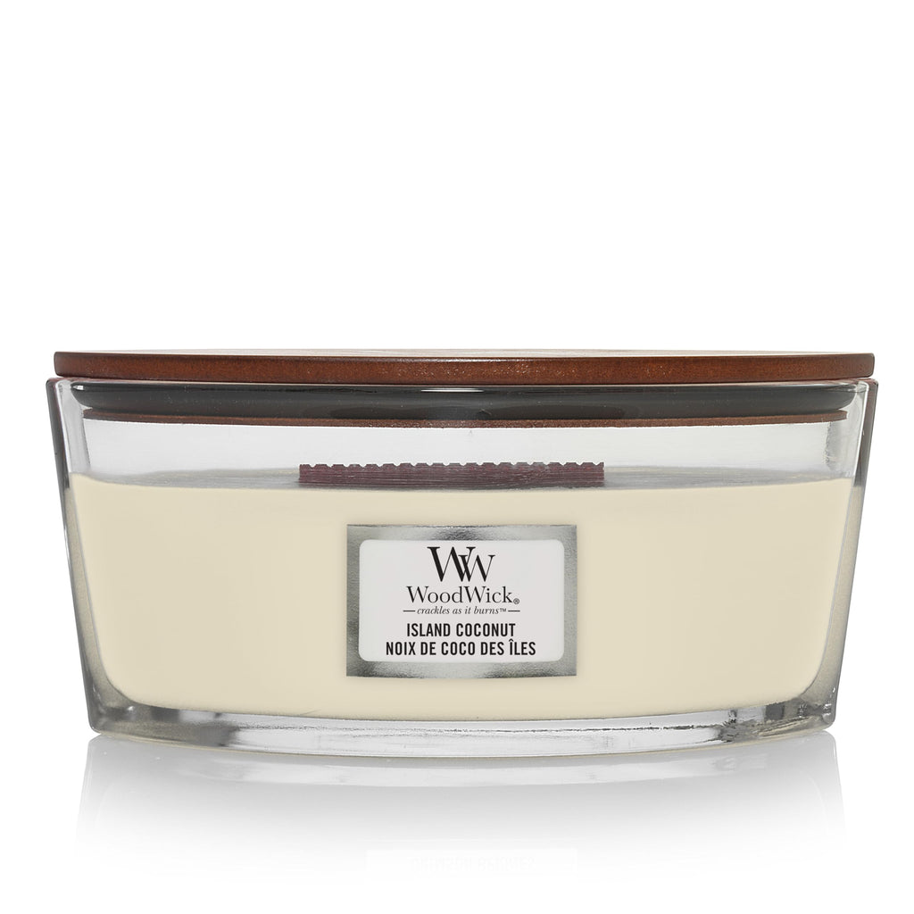 Island Coconut Scented Candle with Crackling Wick U839767