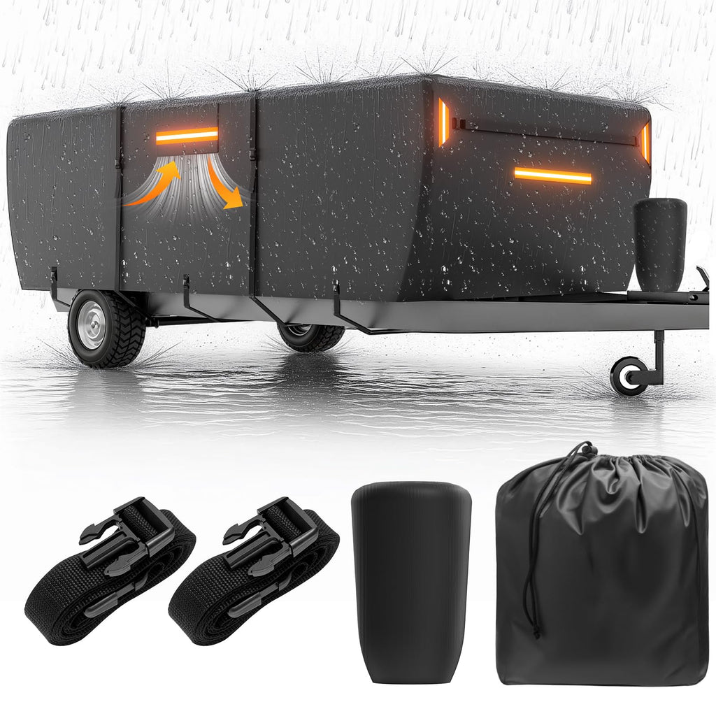12-14 ft Pop Up Camper Cover 7 Layers Oxford Waterproof D584