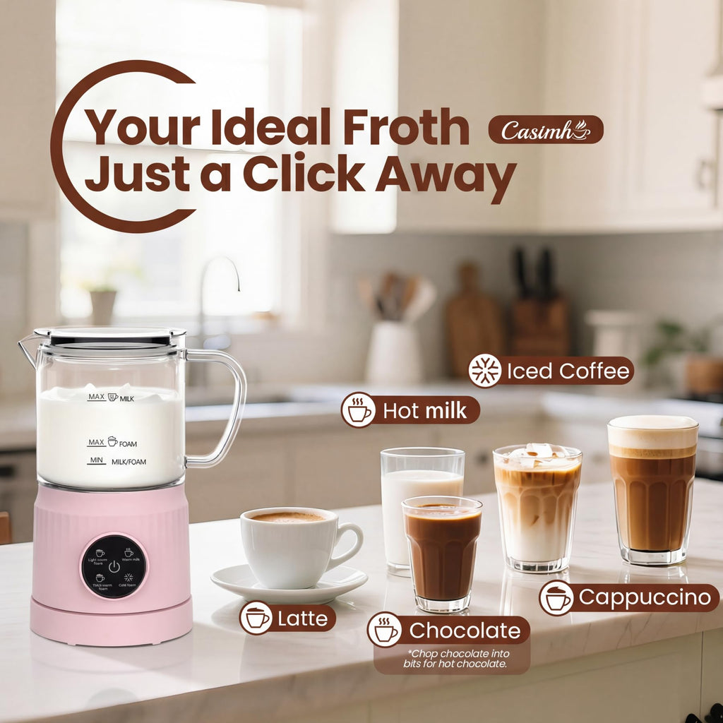 4-in-1 Electric Milk Frother and Steamer S848