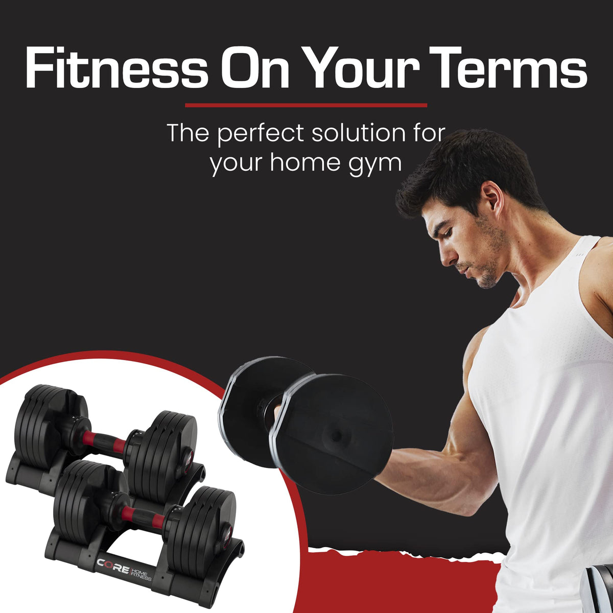 Adjustable Dumbbell Weight Set O335