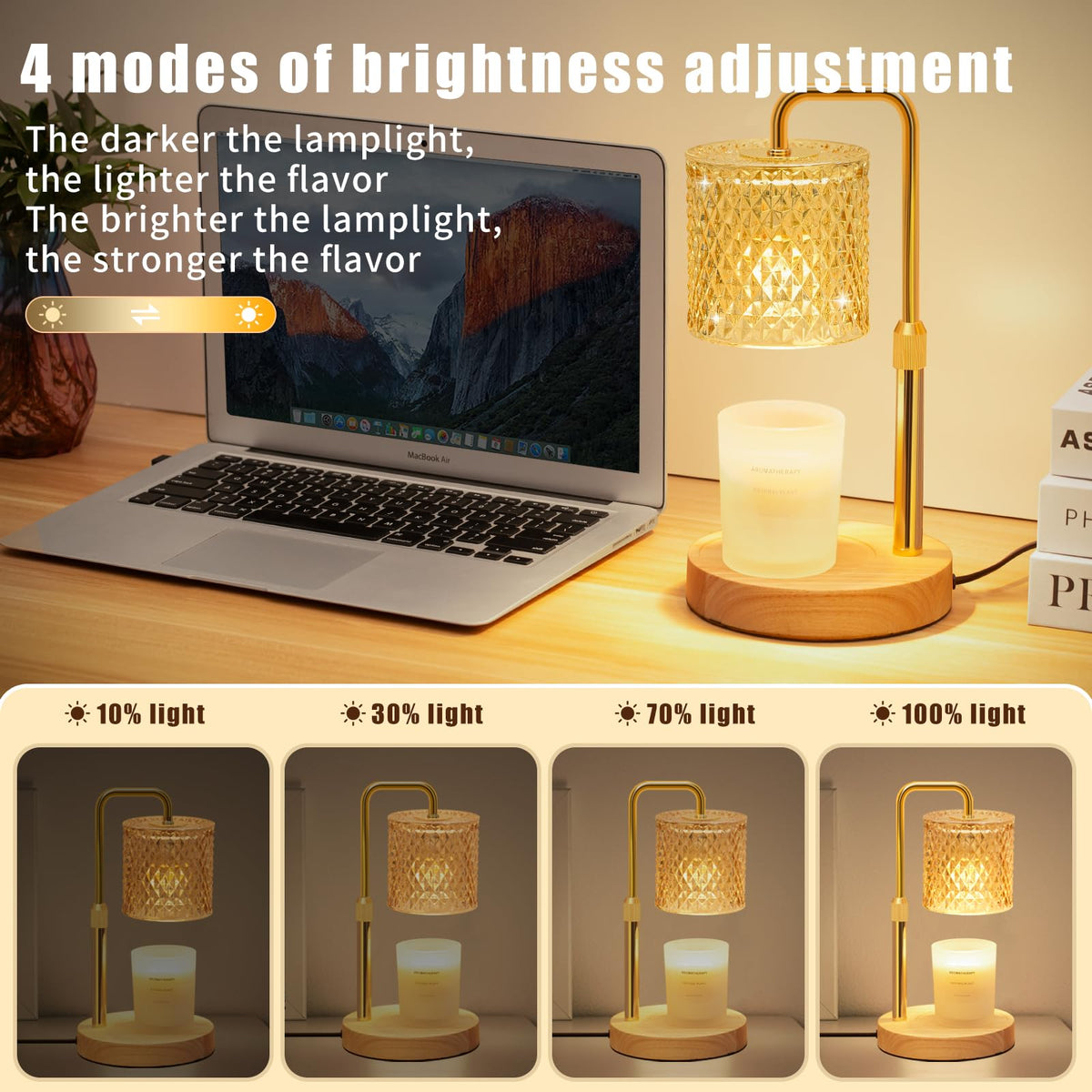 Dimmable Candle Warmer Lamp with Timer J77904