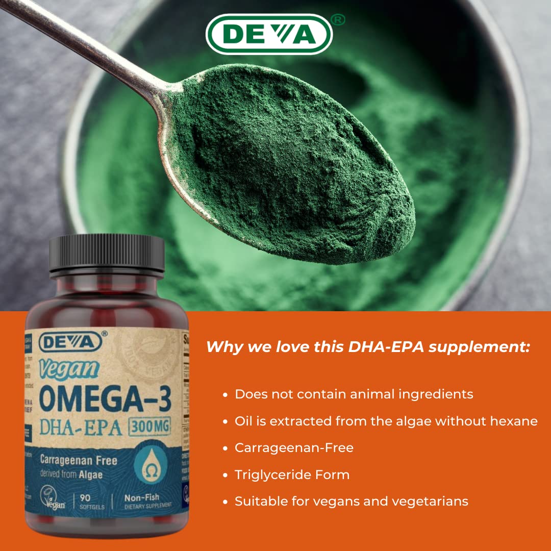 Vegan Omega-3 DHA EPA 300 mg 90 Softgels X31589