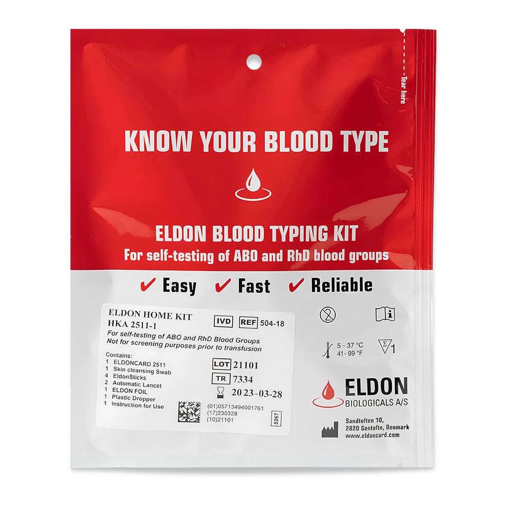 Home Blood Typing Kit K12562